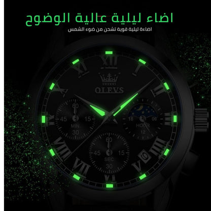 ساعة رجال الأعمال السويسرية الفاخرة