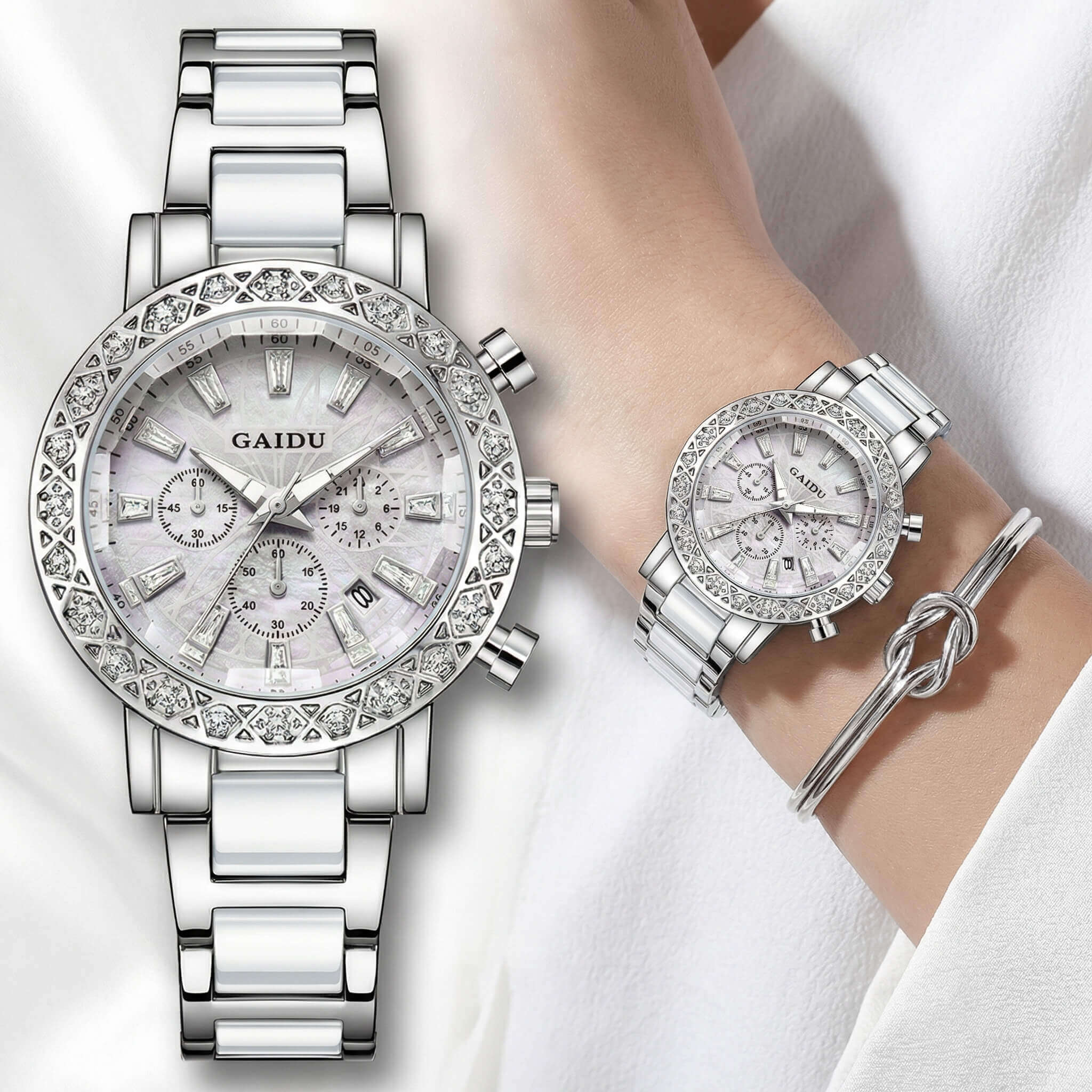 ساعة الكريستال الفاخرة