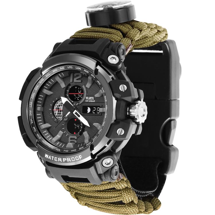 ساعة القوات الخاصة السرية مع عدة كاملة للنجاة